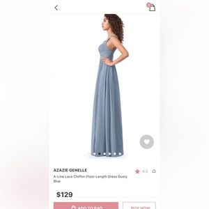 Azazie Genelle custom dress size 18. Never worn. New with tags